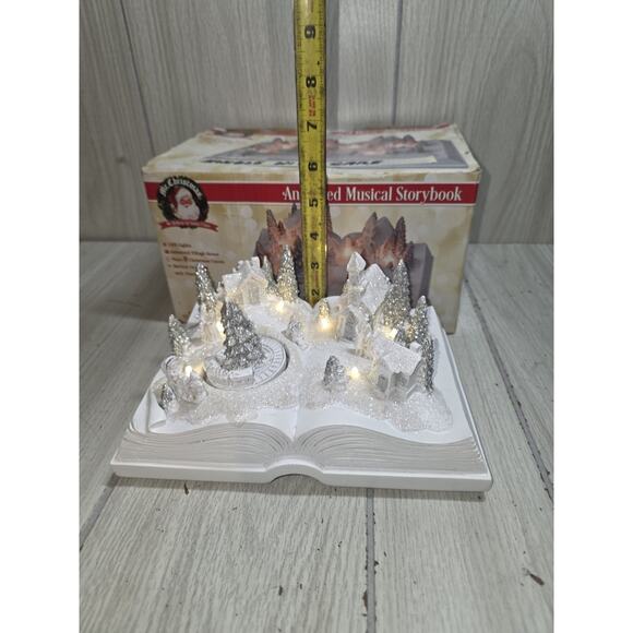 2018 Mr. Christmas Animated Musical Storybook Village Lights Music Holiday - Picture 3 of 11